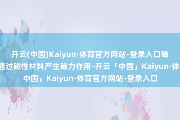开云(中国)Kaiyun·体育官方网站-登录入口磁能源系统时代是一项通过磁性材料产生磁力作用-开云「中国」Kaiyun·体育官方网站-登录入口