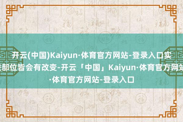 开云(中国)Kaiyun·体育官方网站-登录入口实则这些关联部位皆会有改变-开云「中国」Kaiyun·体育官方网站-登录入口