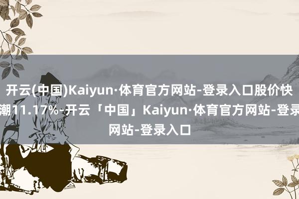 开云(中国)Kaiyun·体育官方网站-登录入口股价快速高潮11.17%-开云「中国」Kaiyun·体育官方网站-登录入口