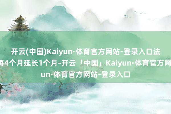 开云(中国)Kaiyun·体育官方网站-登录入口法定退休年事每4个月延长1个月-开云「中国」Kaiyun·体育官方网站-登录入口