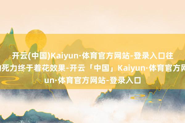 开云(中国)Kaiyun·体育官方网站-登录入口往常缄默付出的死力终于着花效果-开云「中国」Kaiyun·体育官方网站-登录入口
