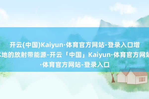 开云(中国)Kaiyun·体育官方网站-登录入口增强对经济本地的放射带能源-开云「中国」Kaiyun·体育官方网站-登录入口