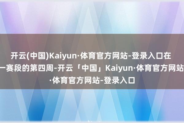 开云(中国)Kaiyun·体育官方网站-登录入口在 EMEA 第一赛段的第四周-开云「中国」Kaiyun·体育官方网站-登录入口