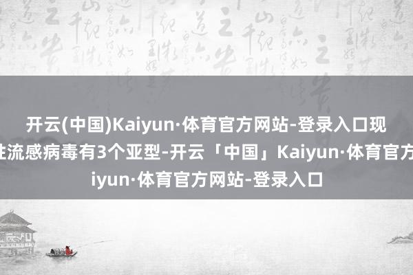 开云(中国)Kaiyun·体育官方网站-登录入口现时流行的季节性流感病毒有3个亚型-开云「中国」Kaiyun·体育官方网站-登录入口
