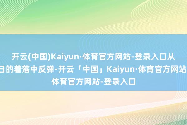 开云(中国)Kaiyun·体育官方网站-登录入口从上一往翌日的着落中反弹-开云「中国」Kaiyun·体育官方网站-登录入口